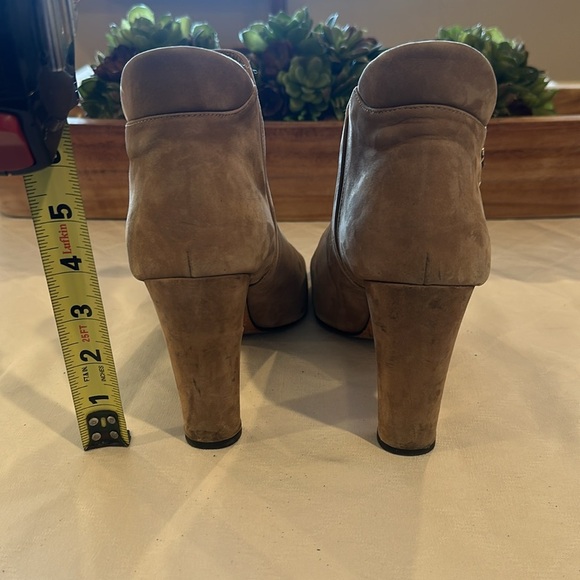Stuart Weitzman Tan Jump Peep Toe Bootie booties Size 11 - Picture 4 of 7
